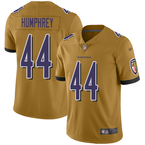 Baltimore Ravens Limited Gold Men Marlon Humphrey Jersey NFL Football 44 Inverted Legend